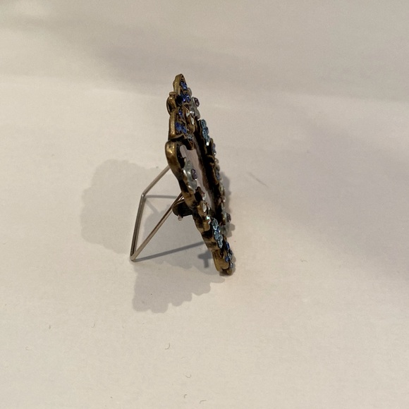 NWT Butterflies And Flowers Blue Embellished Sweet Mini Frame/Original Gift Box - Picture 2 of 4